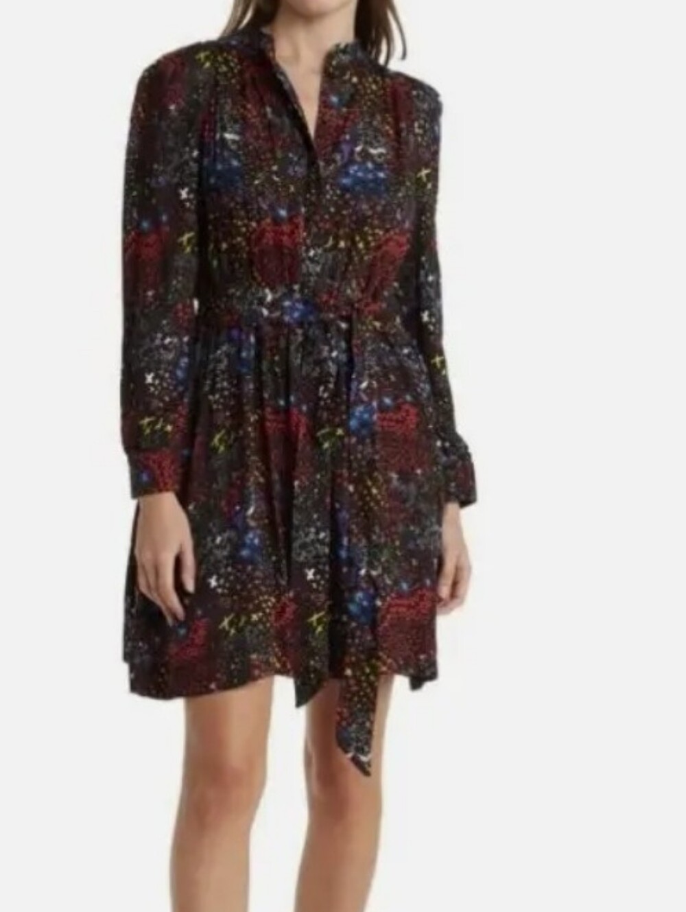 Zadig & Voltaire Retouch Glam Rock Belted Mini Dress Size Small
